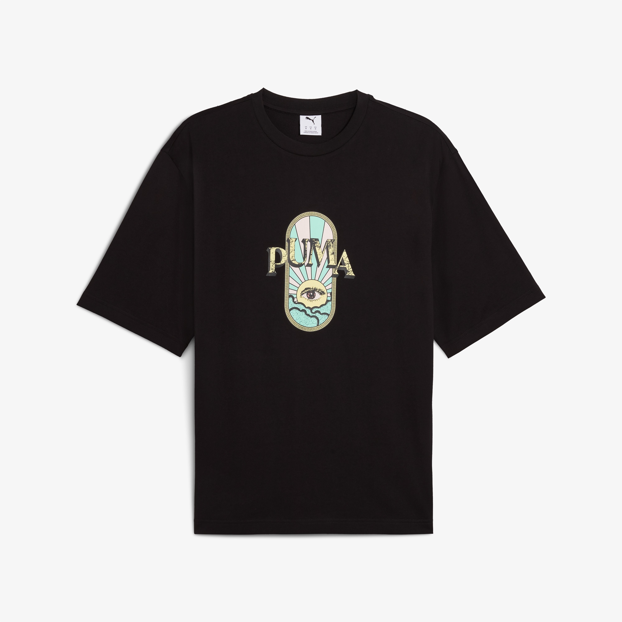 Puma Graphic Erkek Siyah T-Shirt