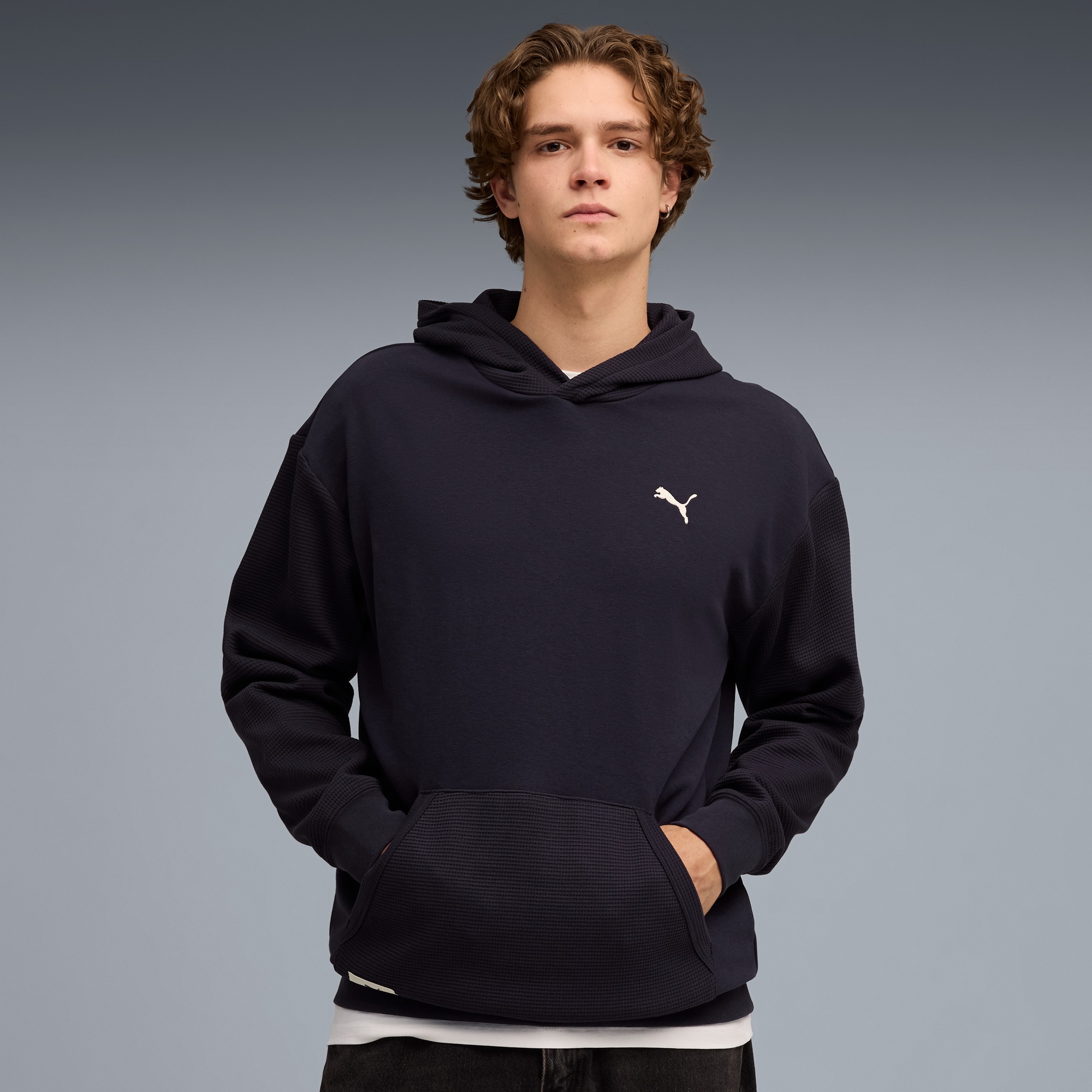 Puma Classic Relaxed Erkek Mavi Sweatshirt