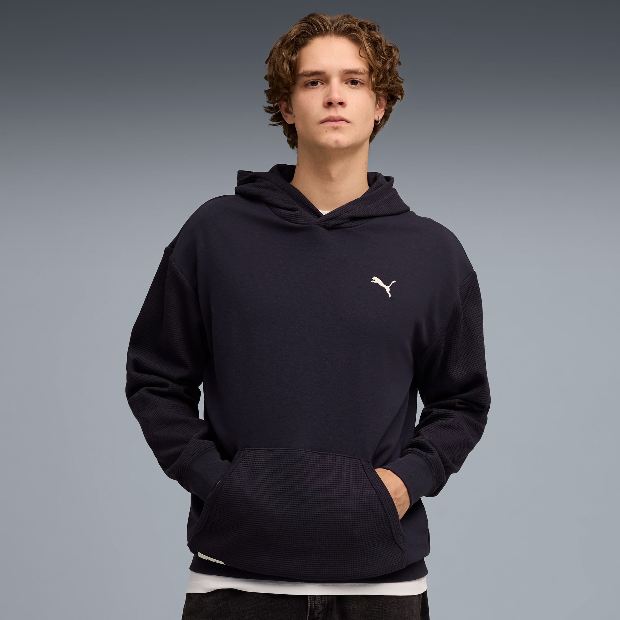  Puma Classic Relaxed Erkek Mavi Sweatshirt