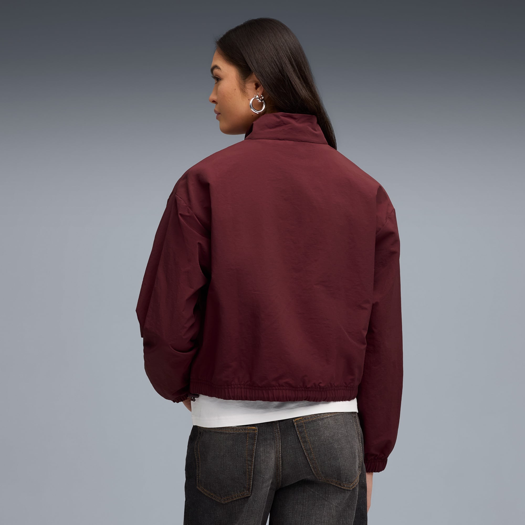 Puma HER Relaxed Kadın Bordo Sweatshirt