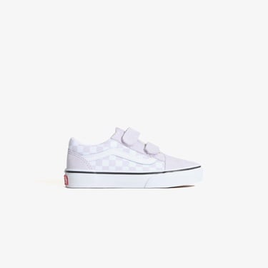  Vans Old Skool V Checkered Çocuk Mor Sneaker
