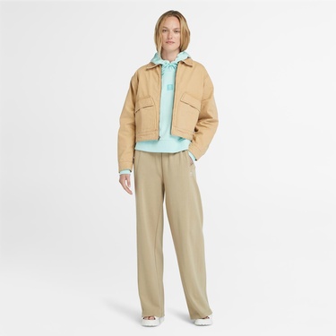  Timberland Strafford Yıkanmış Kanvas Kadın Bej Ceket