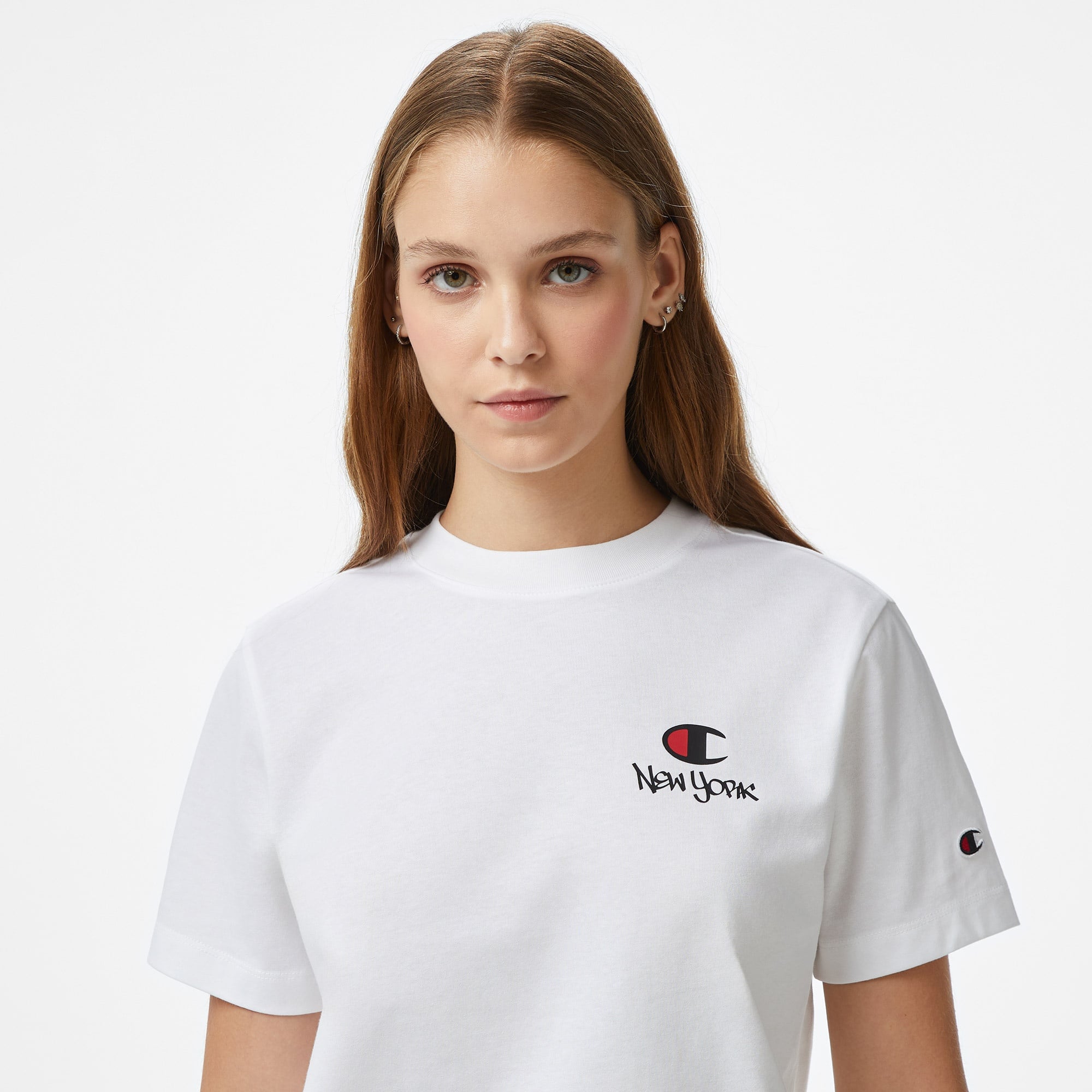 Champion C Table Graphic Kadın Beyaz T-Shirt