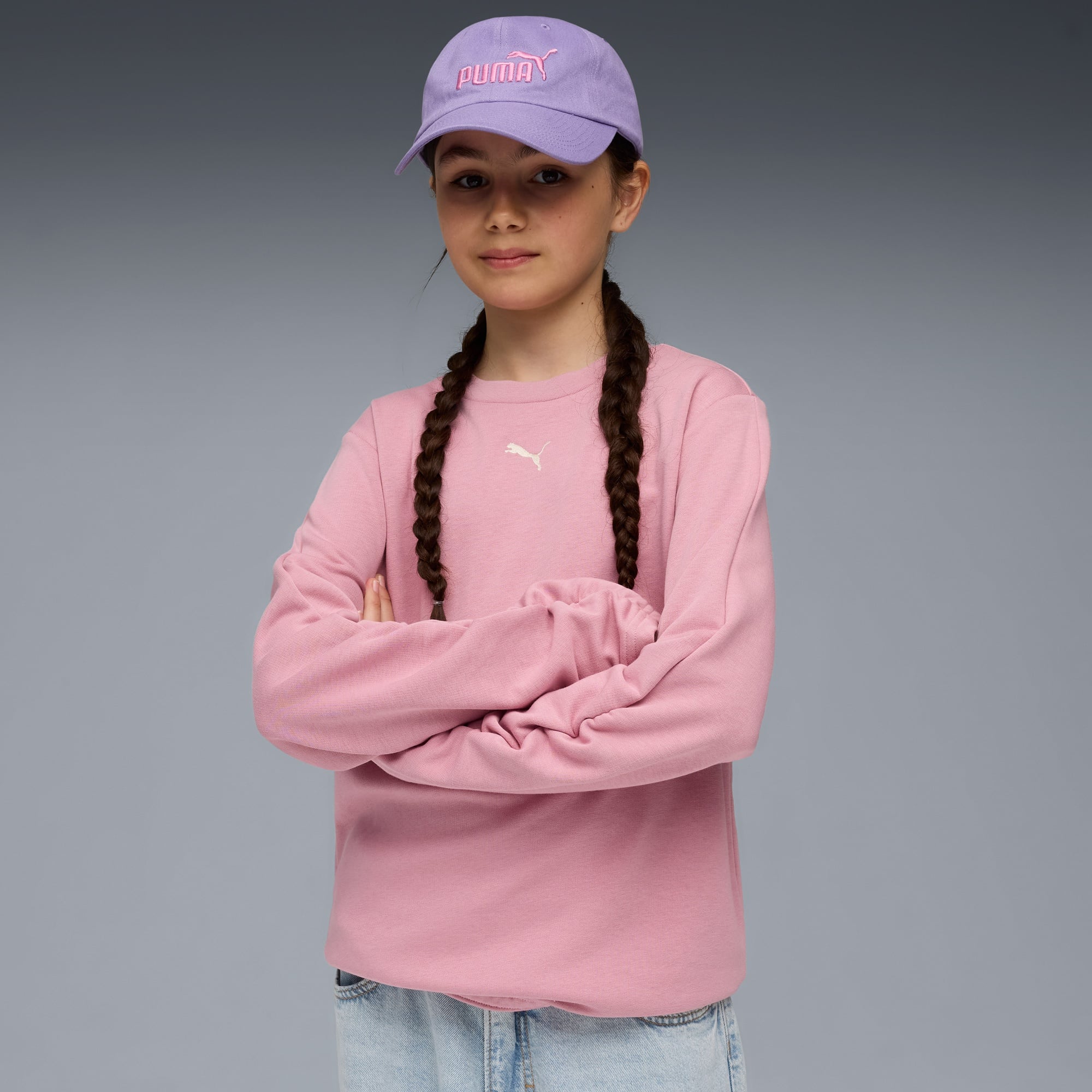 Puma Bowtique Crew Çocuk Pembe Sweatshirt