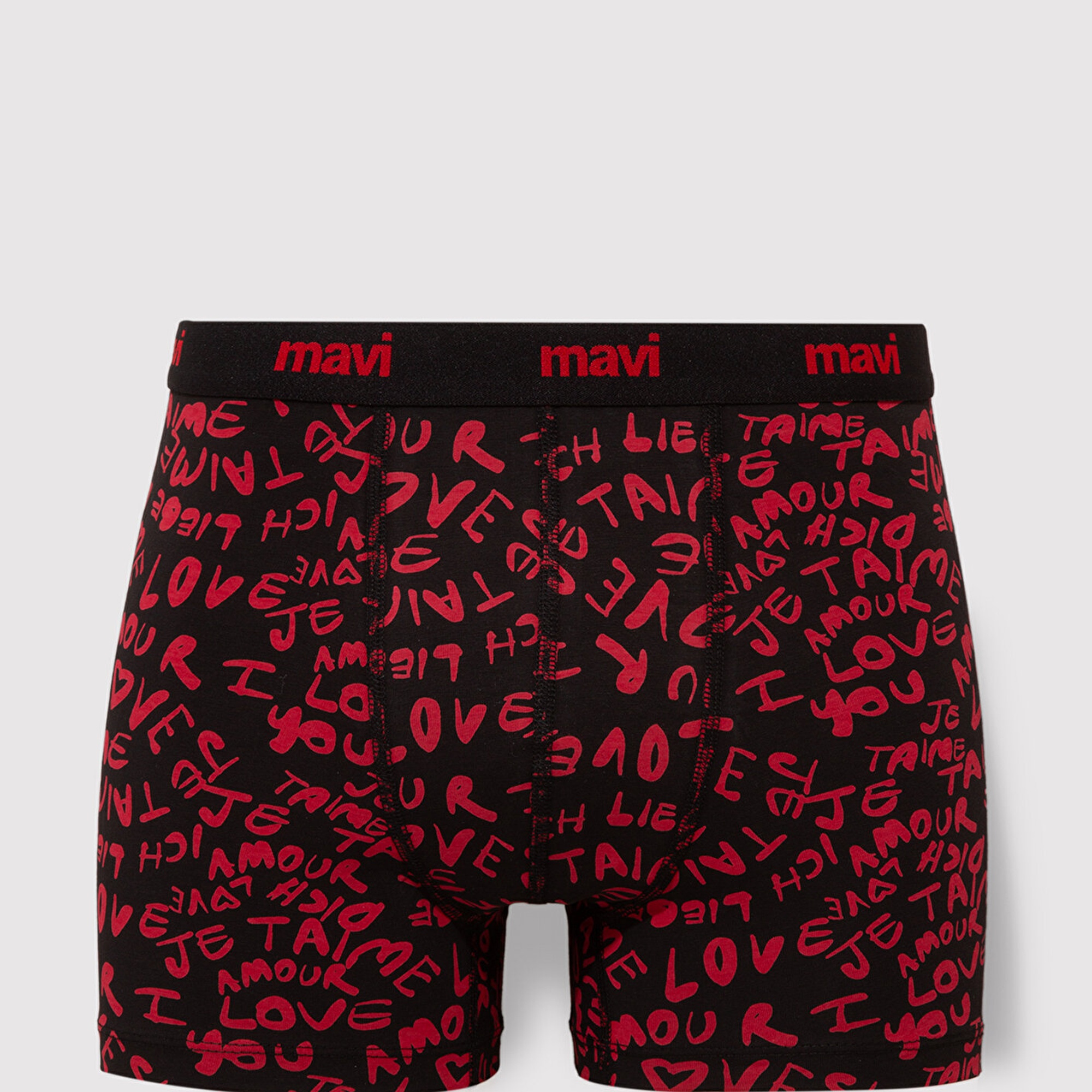 Mavi Baskılı Kırmzı Boxer 0910948-900