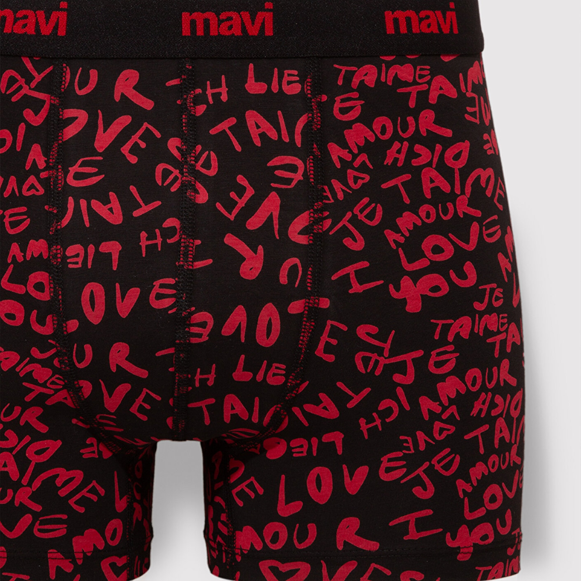 Mavi Baskılı Kırmzı Boxer 0910948-900