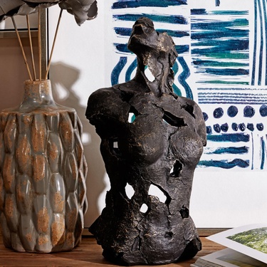  ABSTRACT WOMAN SİYAH BİBLO 12X22X36CM