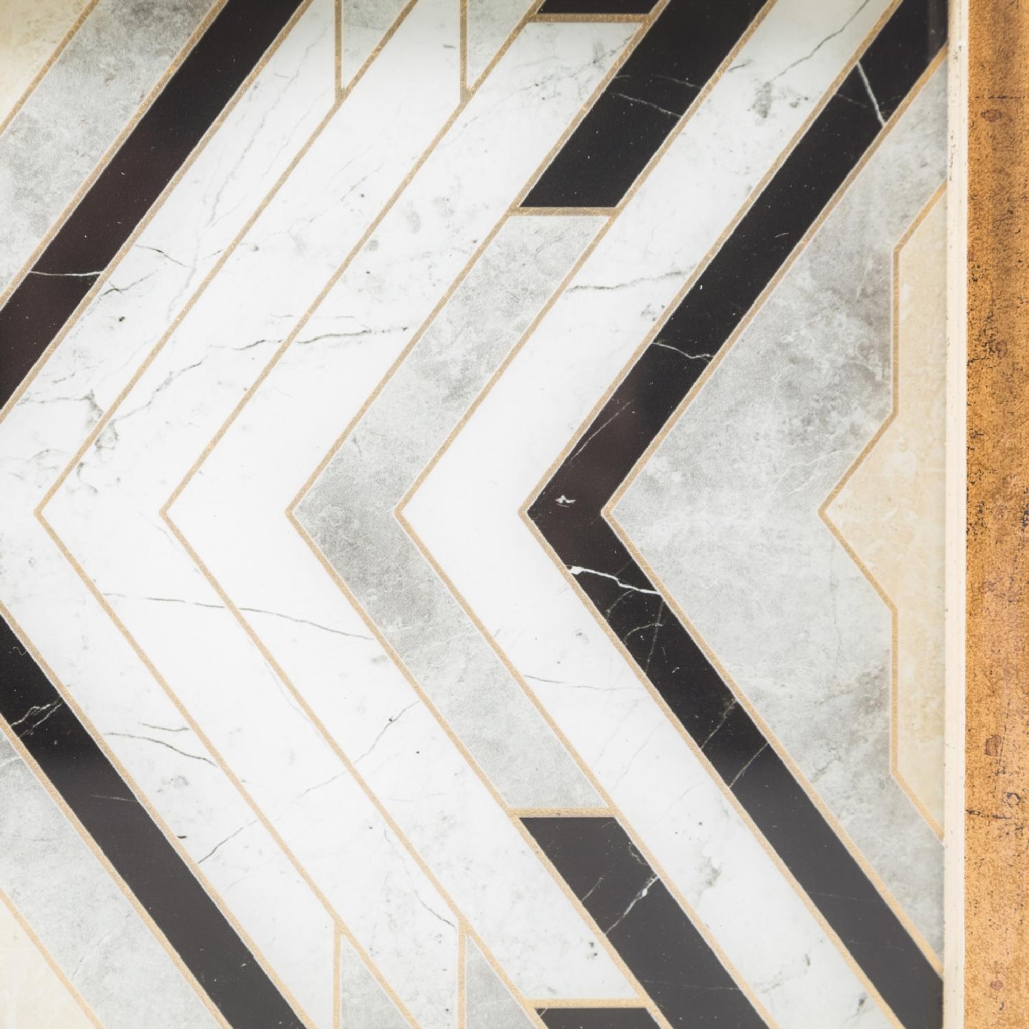 LINE DEKORATİF TEPSİ 25X40CM GOLD