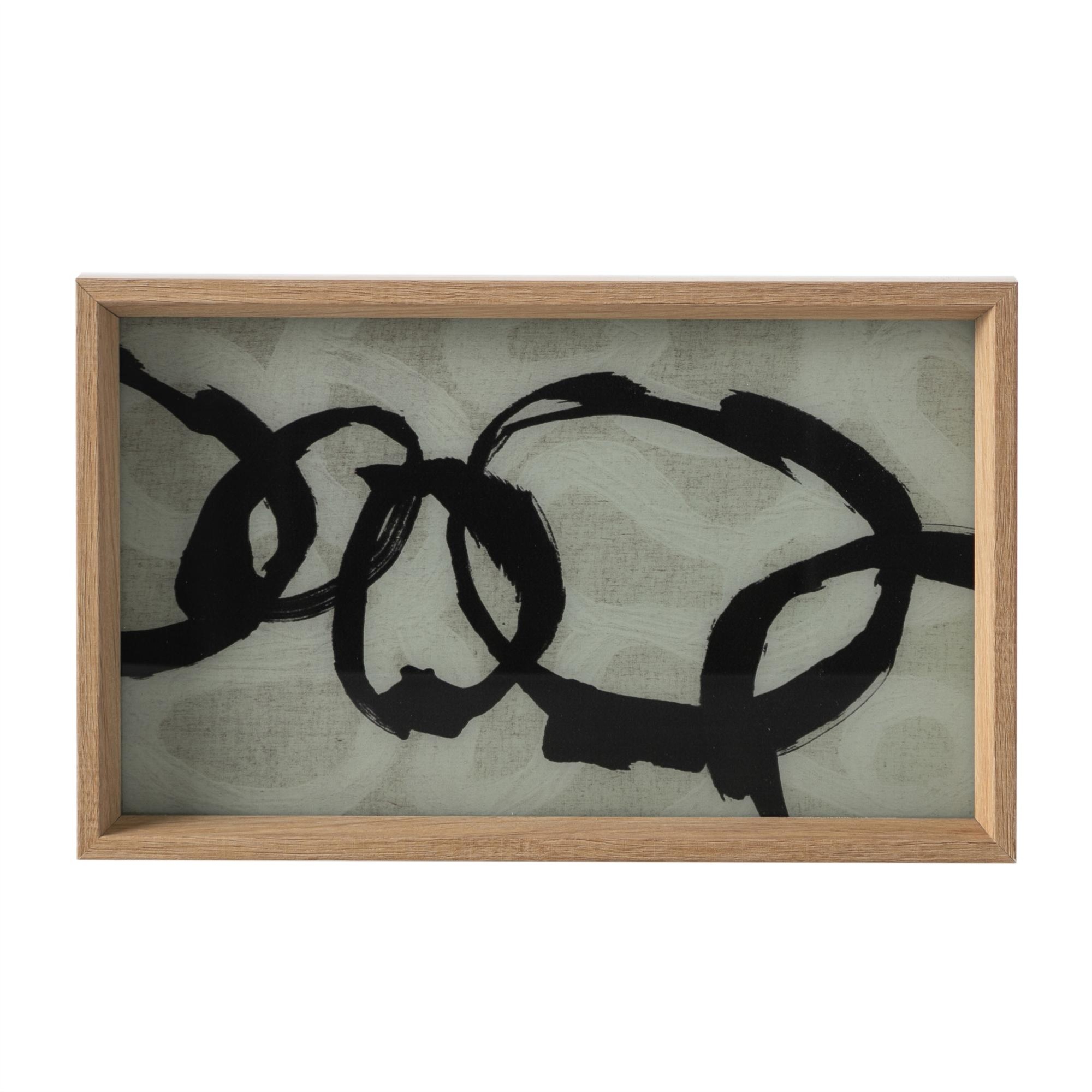 LOOP DEKORATİF TEPSİ NATURAL 25X40CM