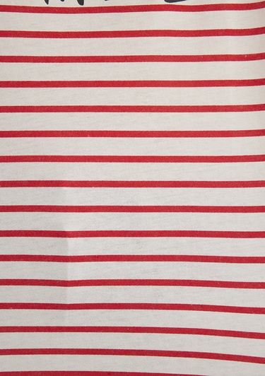  Mavi Love You Baskılı Çizgili Istanbul Tişört Regular Fit / Normal Kesim 167986-26829