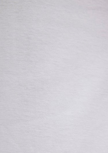  Mavi Ribana Detaylı Beyaz Tişört Fitted / Vücuda Oturan Kesim 06605622