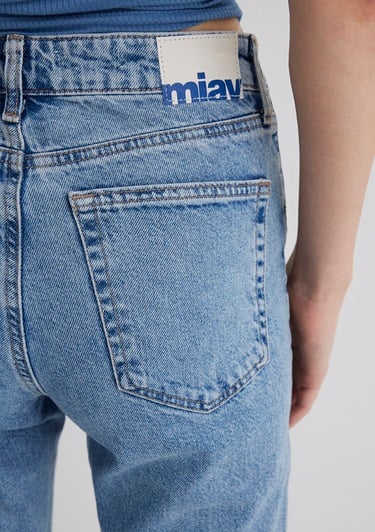  Mavi Miav 90lar İndigo Mavisi Jean Pantolon 1010299-83039