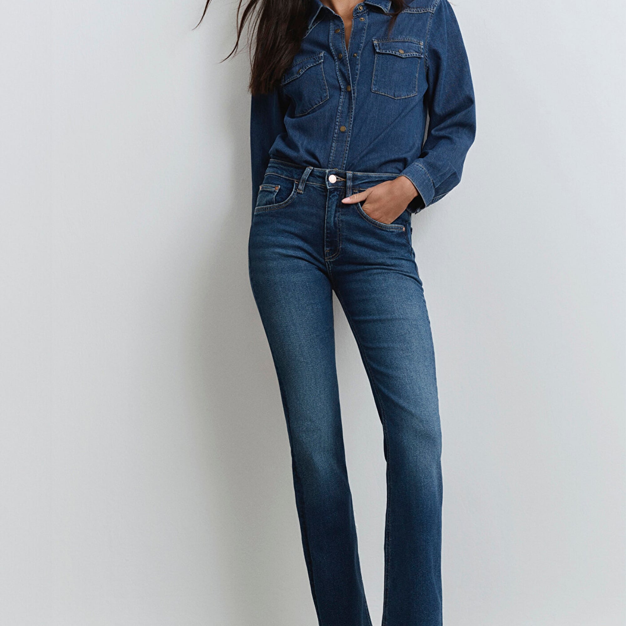 Mavi Maria Gold Denim Koyu Mavi Jean Pantolon 101225-80680