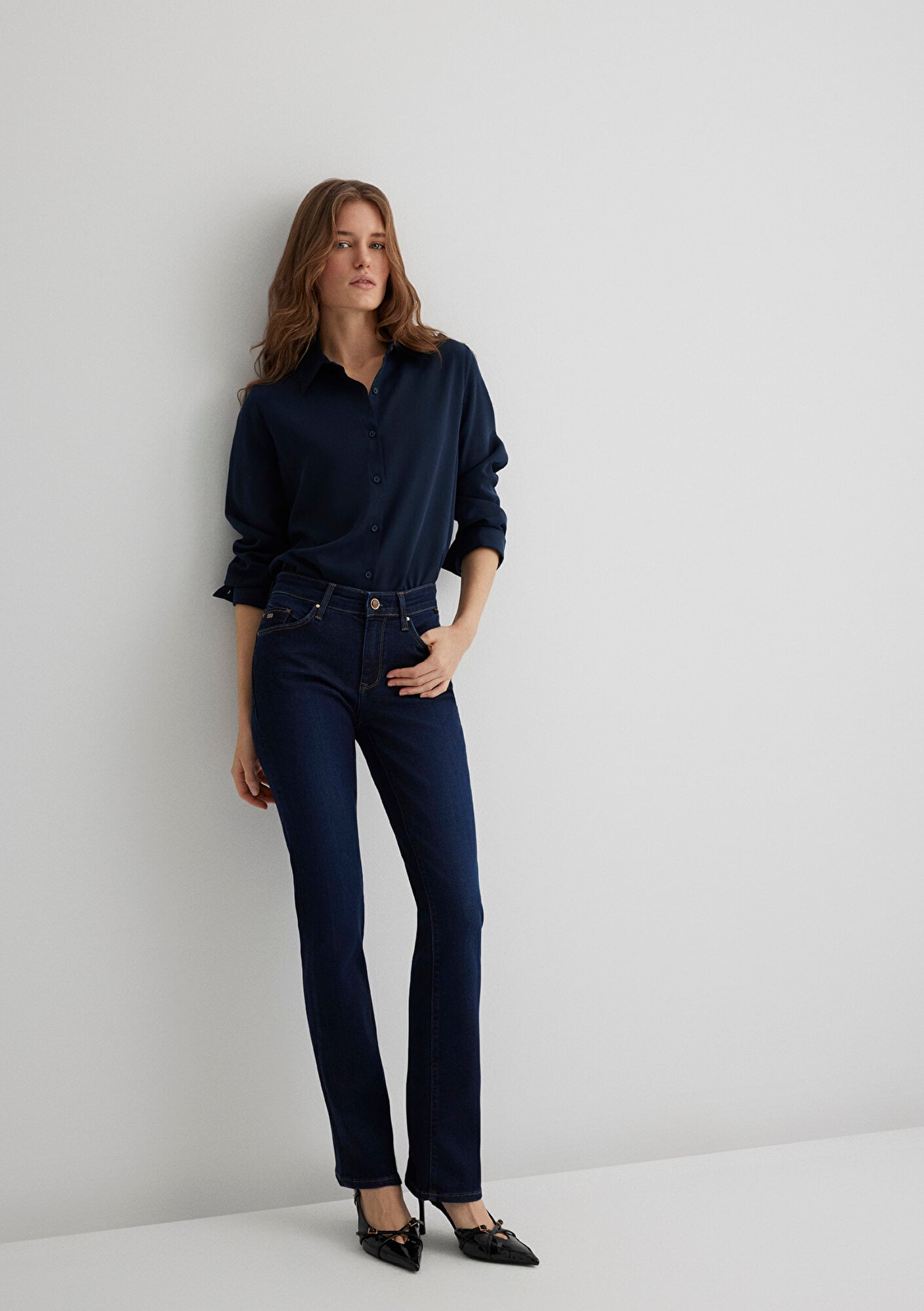  Mavi Mona Gold Klasik İndigo Mavisi Jean Pantolon 1049733699