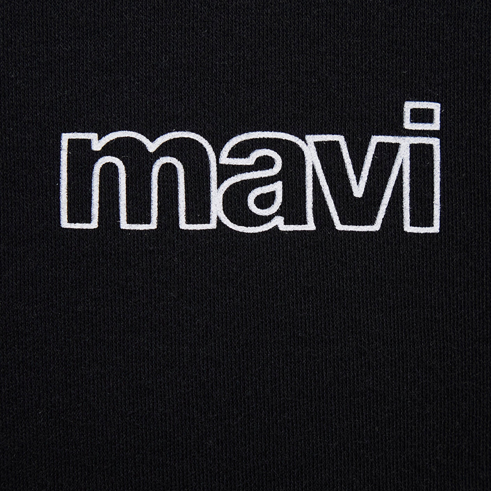 Mavi Mavi Logo Baskılı Siyah İnterlok Tişört Slim Fit / Dar Kesim 0610360-900