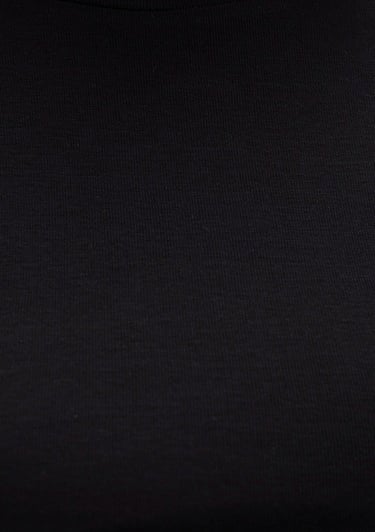  Mavi Siyah Basic Tişört Crop / Kısa Kesim 1600814-900