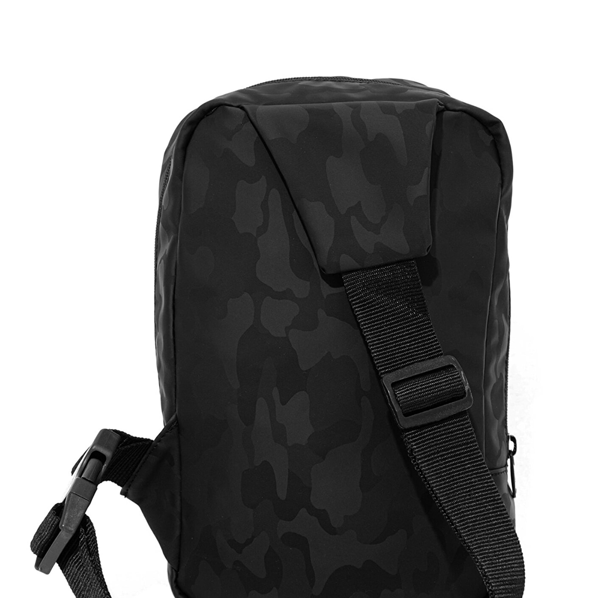 Mavi Kamuflaj Baskılı Siyah Çapraz Çanta 091811-900