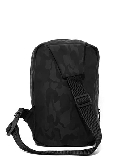  Mavi Kamuflaj Baskılı Siyah Çapraz Çanta 091811-900