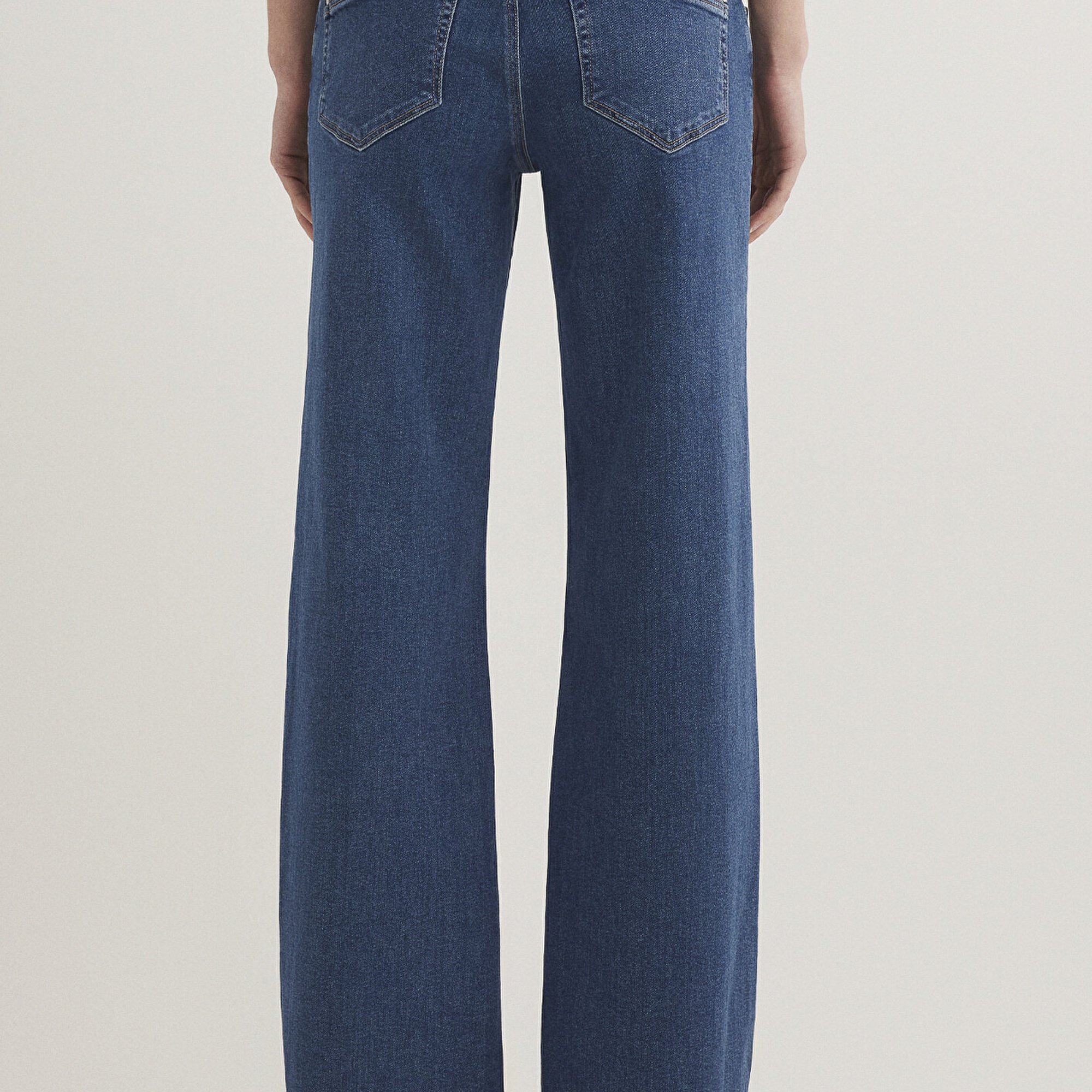 Mavi Deli Dolu Casual Koyu Mavi Jean Pantolon 1010435597