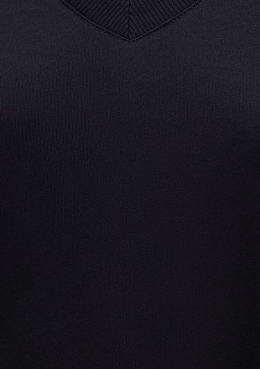  Mavi V Yaka Siyah Basic Tişört Regular Fit / Normal Kesim 166248-900