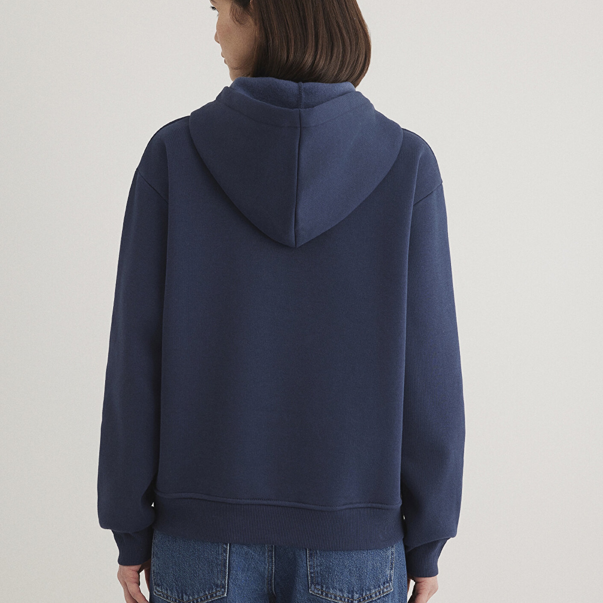 Mavi Kapüşonlu Lacivert Basic Sweatshirt 167299-70488