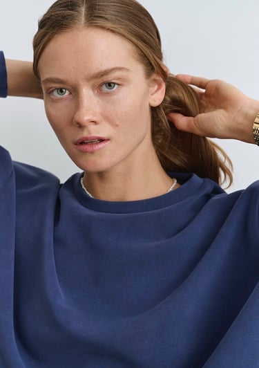  Mavi Lux Touch TENCEL TM Modal Lacivert Sweatshirt 168837-70491