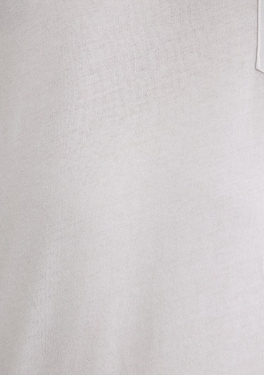  Mavi Dikişli Cep Detaylı Beyaz Tişört Fitted / Vücuda Oturan Kesim 062772-20843