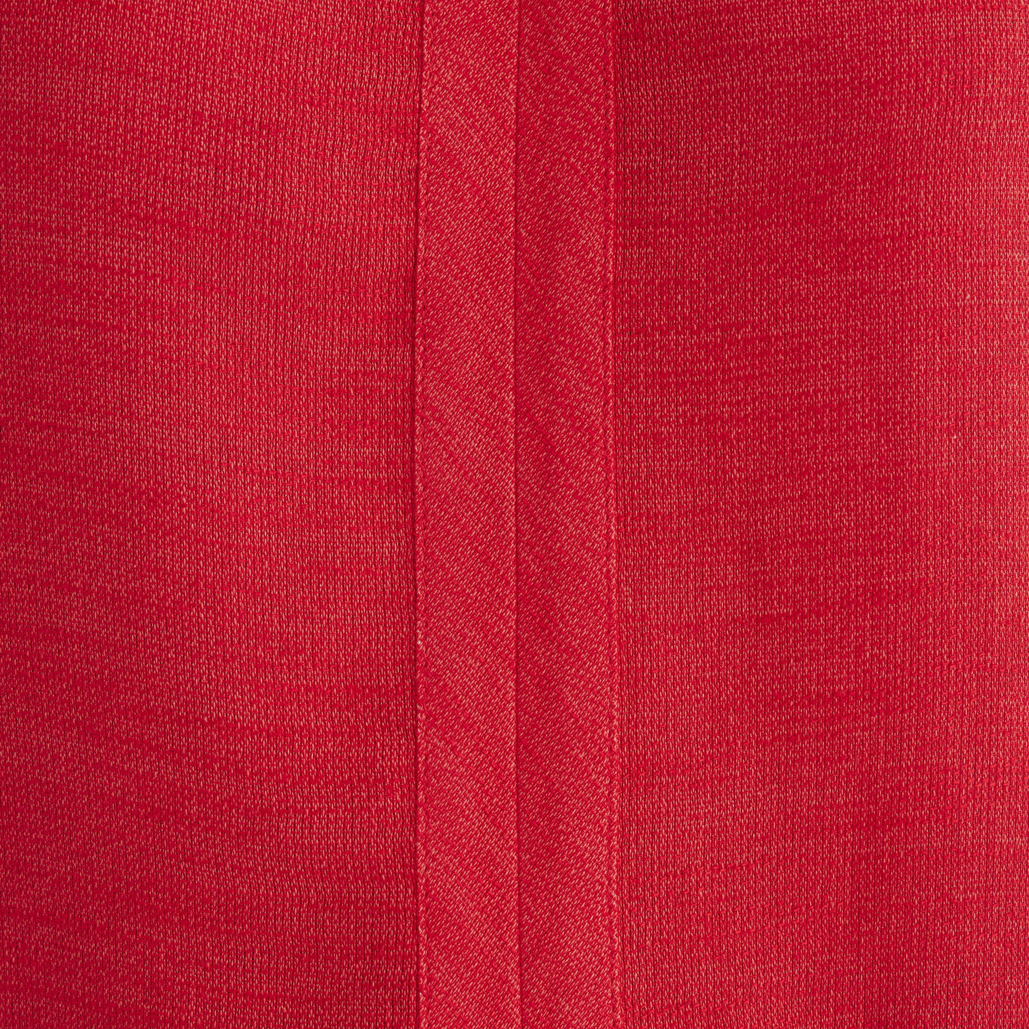 Mavi V Yaka Kırmızı Bluz 122504-30648