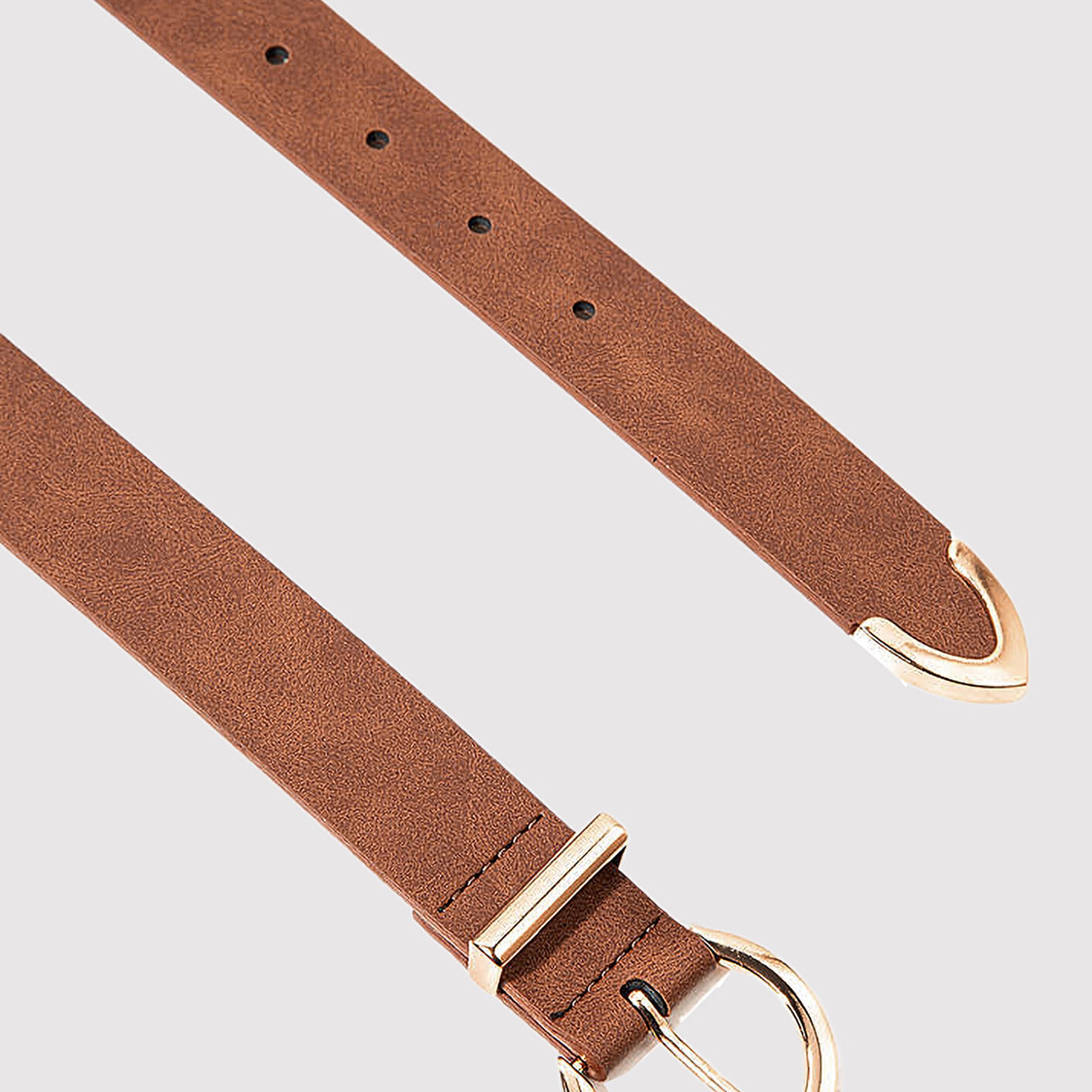 Mavi Kahverengi Suni Deri Kemer 196034-27142