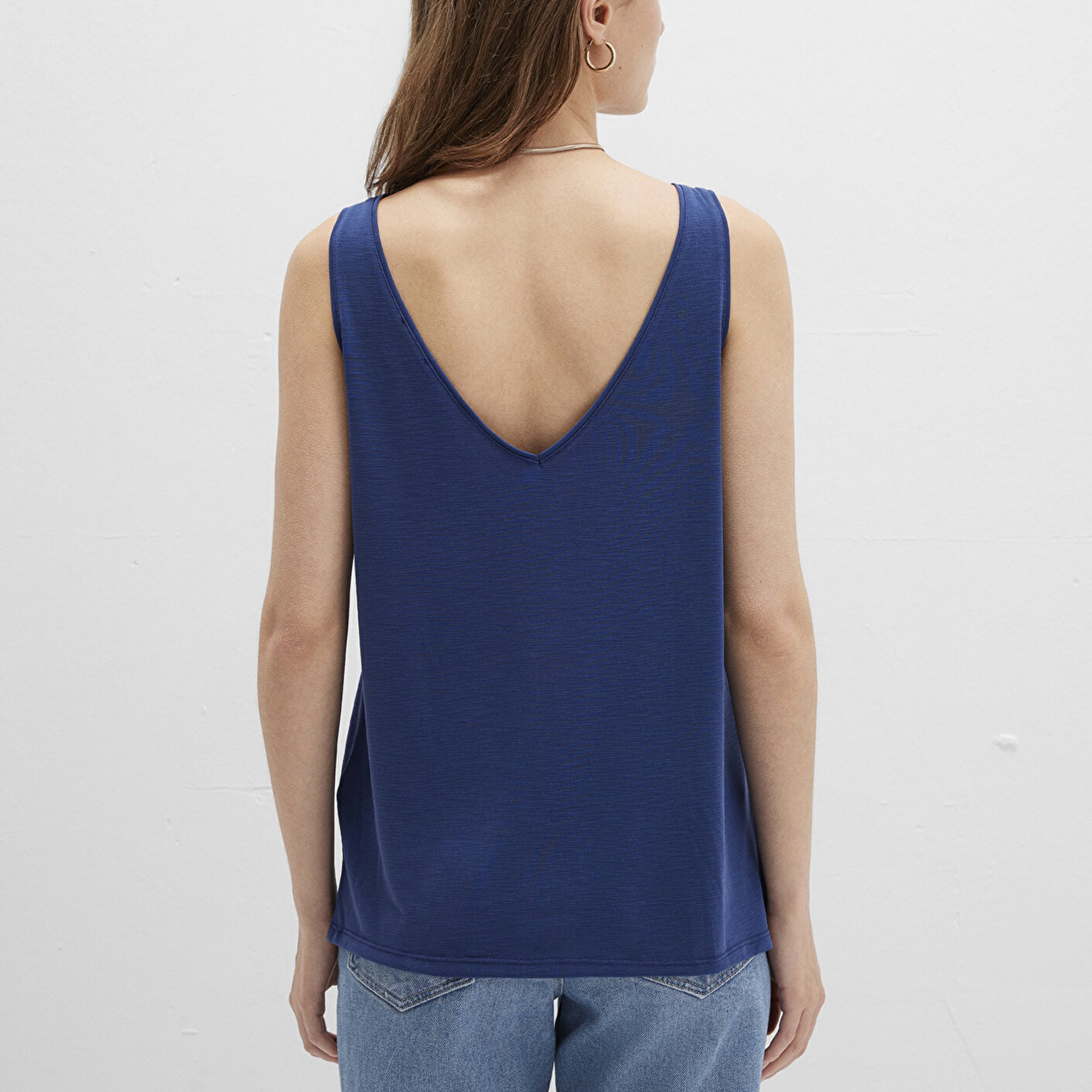 Mavi Lux Touch TENCEL TM Lacivert Modal Atlet Slim Fit / Dar Kesim 1610423-70491