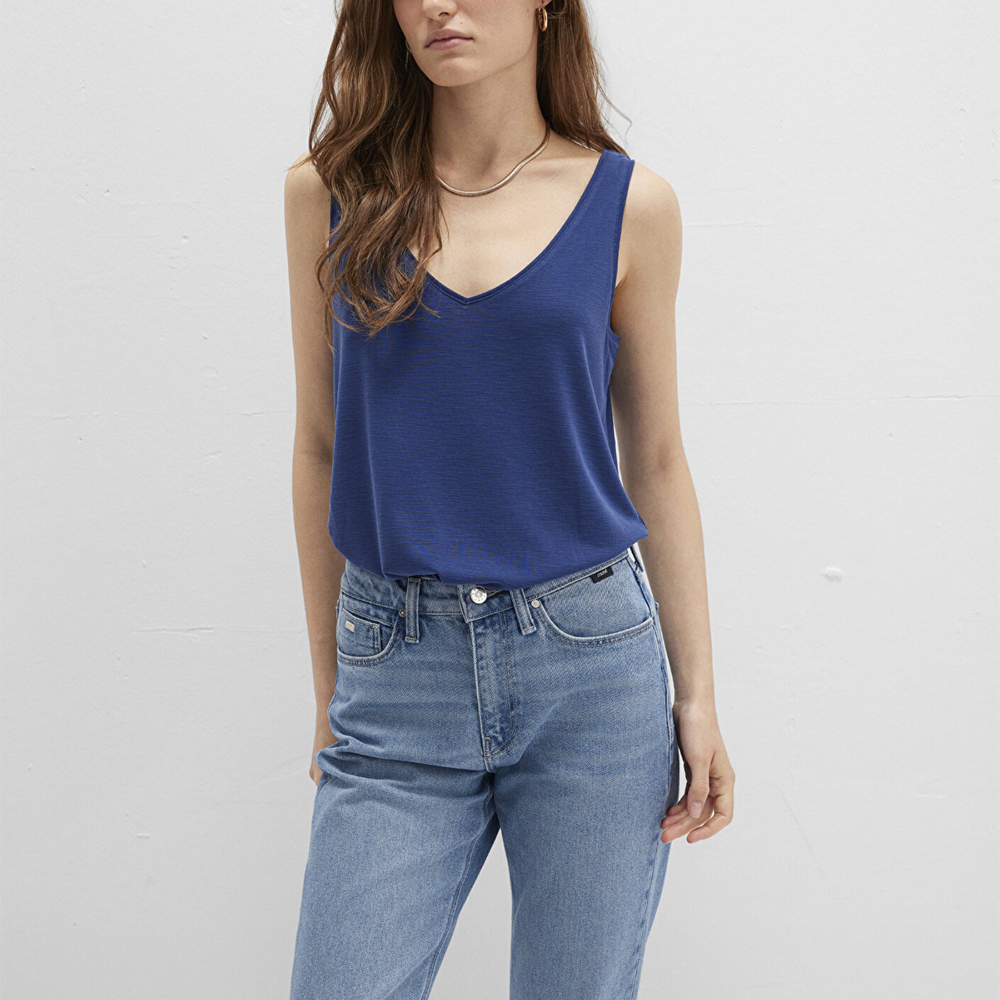 Mavi Lux Touch TENCEL TM Lacivert Modal Atlet Slim Fit / Dar Kesim 1610423-70491