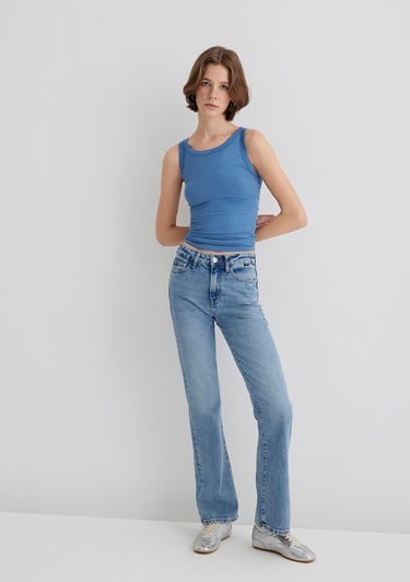  Mavi Miav 90lar İndigo Mavisi Jean Pantolon 1010299-83039