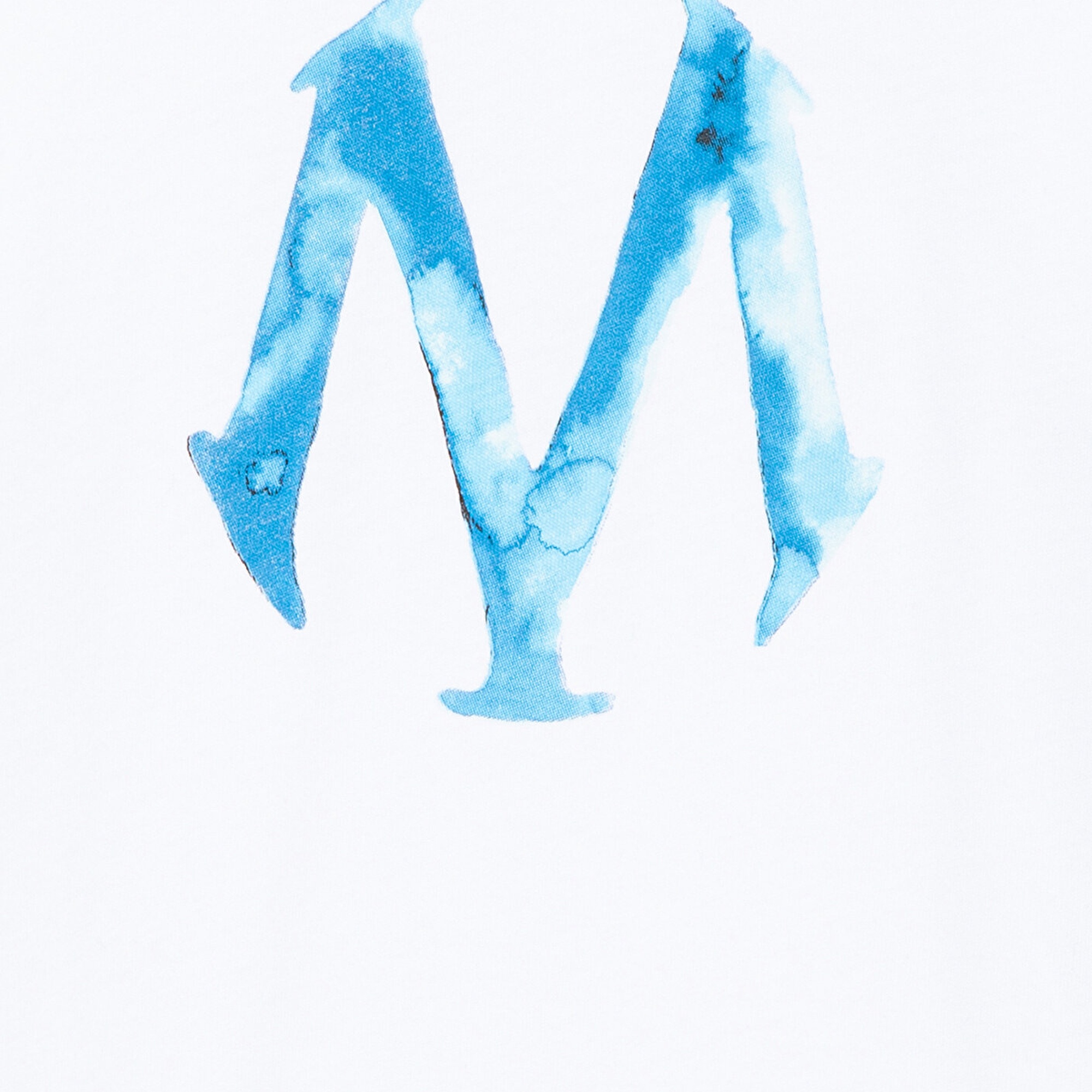 Mavi Mühür Logo Baskılı Beyaz Tişört Regular Fit / Normal Kesim 6610063-620