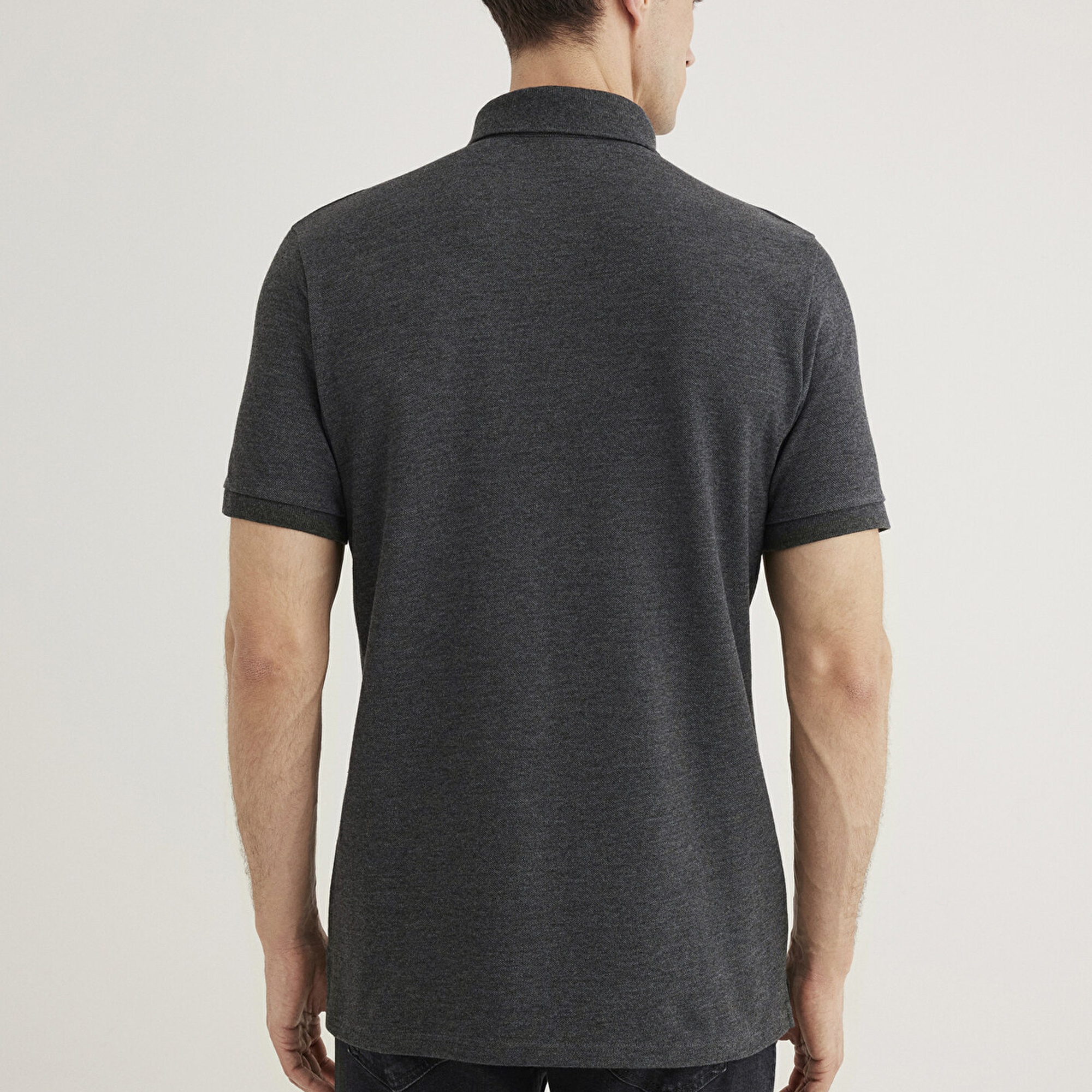 Mavi Antrasit Polo Tişört Slim Fit / Dar Kesim 063247-28392