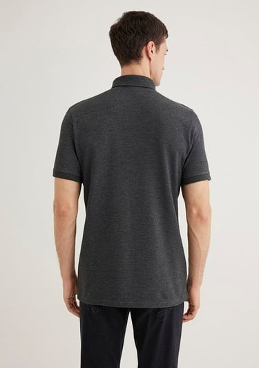  Mavi Antrasit Polo Tişört Slim Fit / Dar Kesim 063247-28392