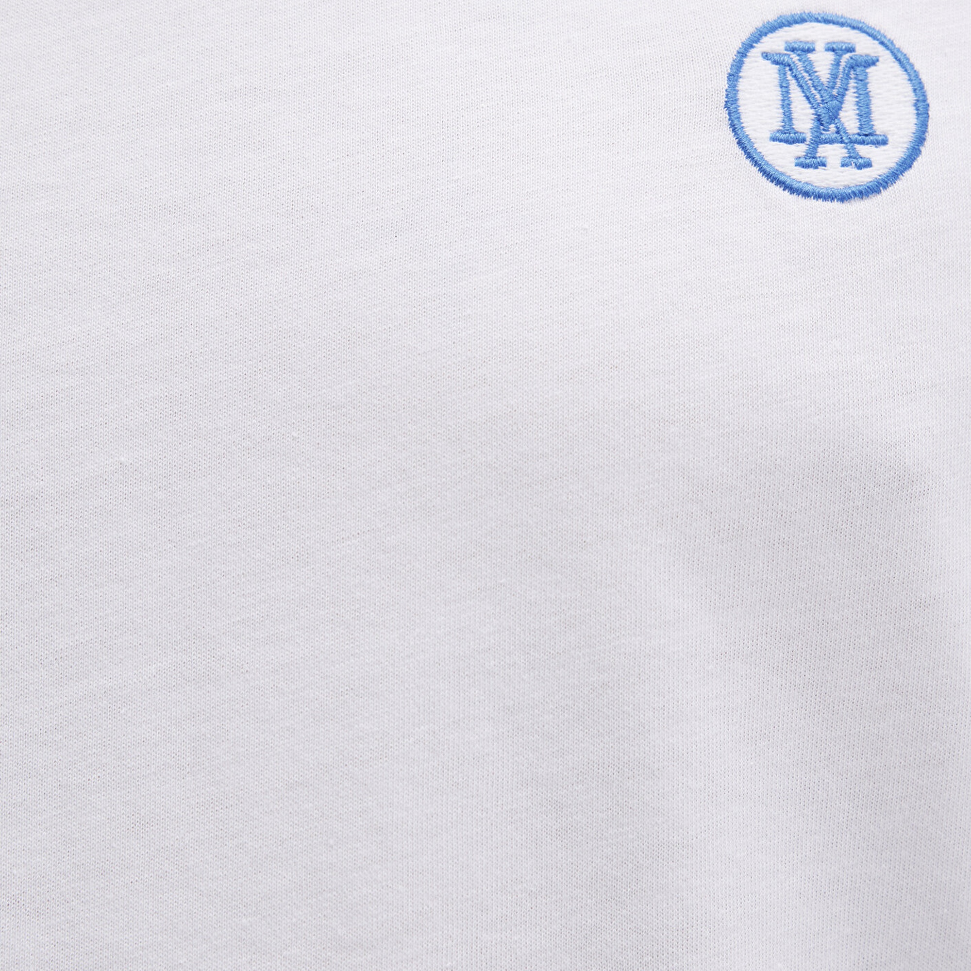 Mavi Mavi Logo İşlemeli Beyaz Basic Tişört Loose Fit / Bol Rahat Kesim 067074-620