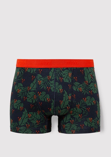  Mavi Akrep Baskılı Lacivert Boxer 092441-33648