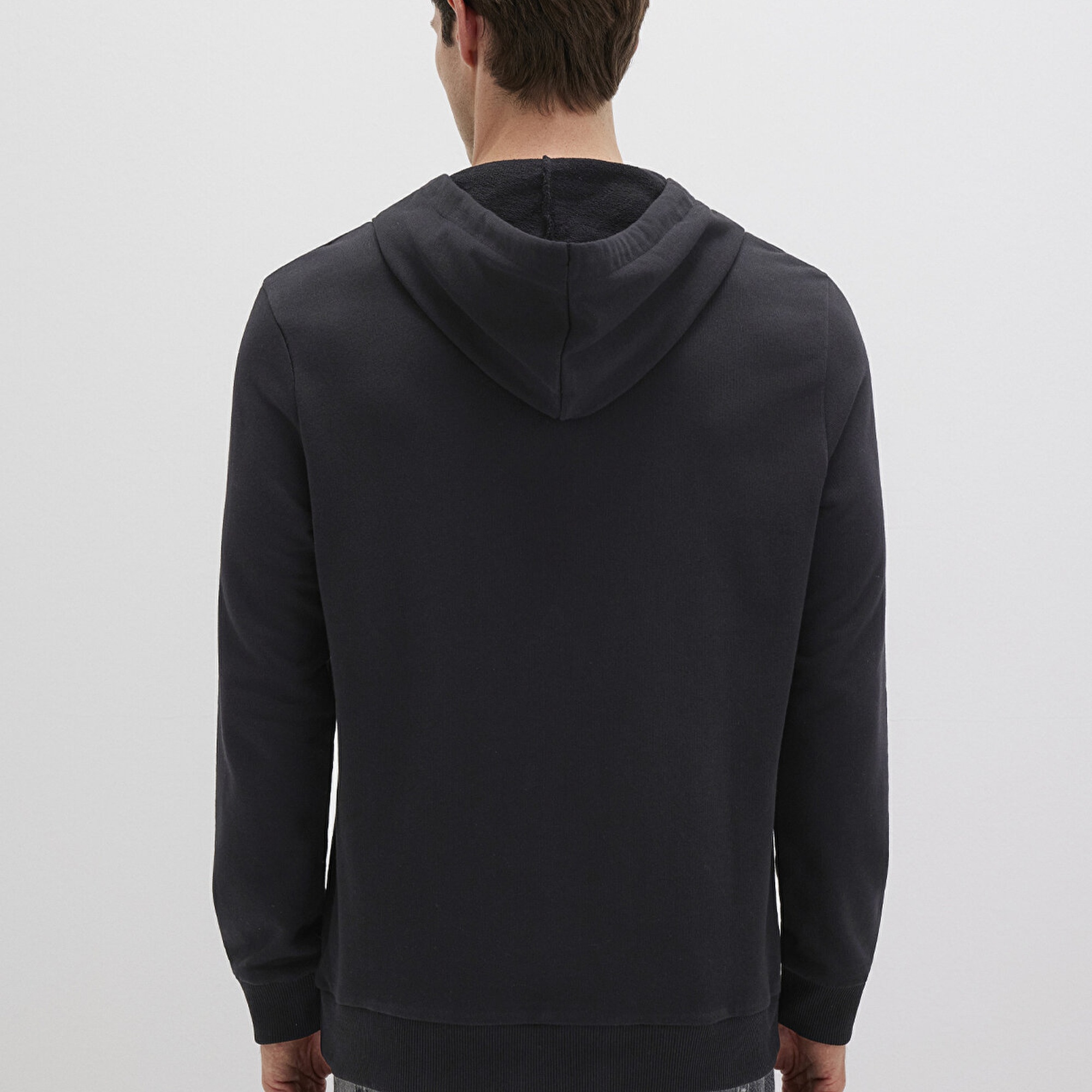 Mavi Mavi Logo Baskılı Kapüşonlu Siyah Sweatshirt 065606-900