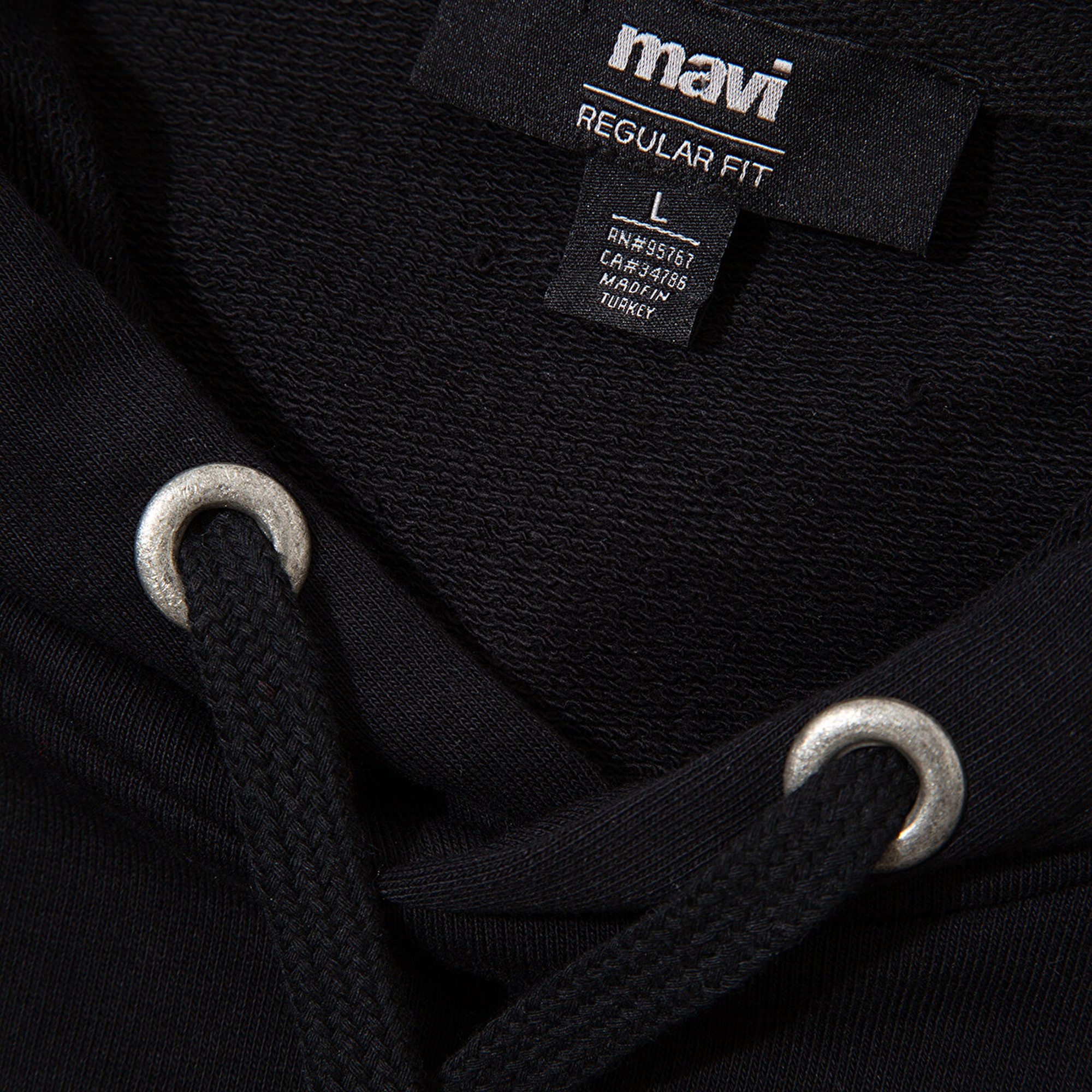 Mavi Mavi Logo Baskılı Kapüşonlu Siyah Sweatshirt 065606-900