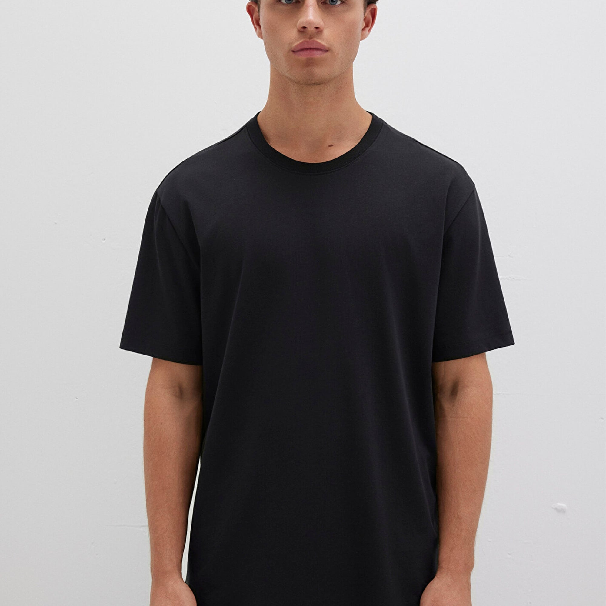 Mavi Siyah Basic Tişört Loose Fit / Bol Rahat Kesim 066249-900