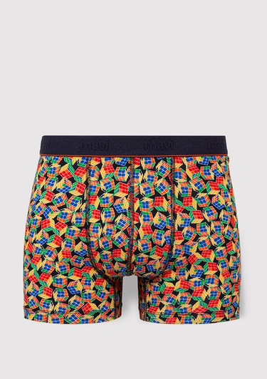  Mavi Baskılı Boxer 0910056-70477