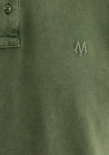  Mavi Renkli Şerit Detaylı Yeşil Polo Tişört Slim Fit / Dar Kesim 065920-30721