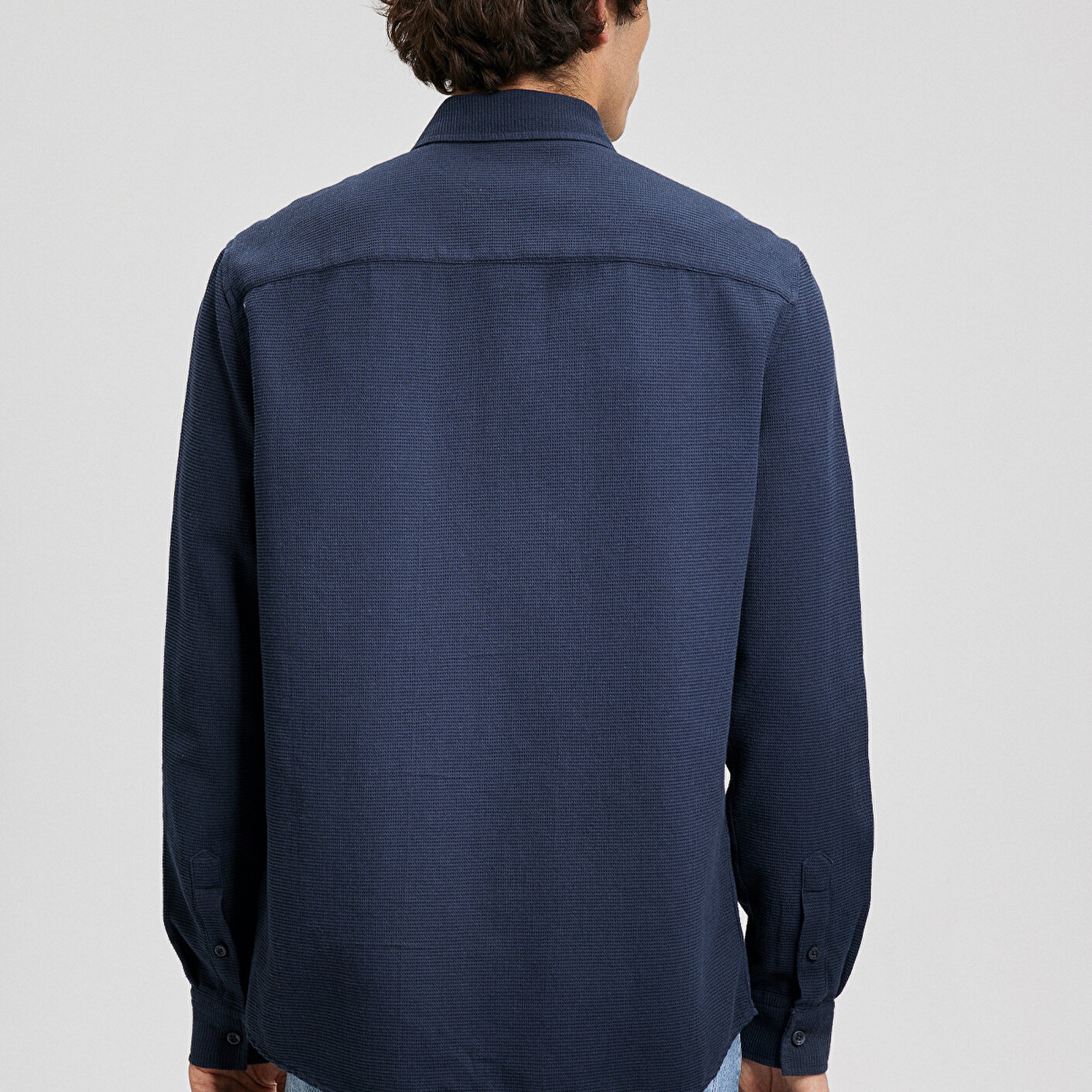 Mavi Lacivert Gömlek Slim Fit / Dar Kesim 8810217-81583