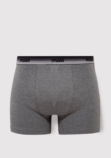  Mavi Gri Basic Boxer 092647-35059
