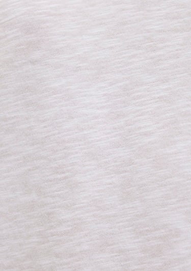  Mavi V Yaka Beyaz Basic Tişört Loose Fit / Bol Rahat Kesim 1600961-620