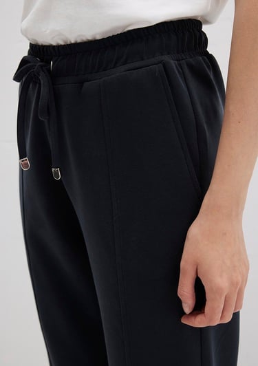  Mavi Lux Touch Siyah Modal Eşofman Altı 1600453-900