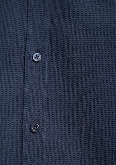  Mavi Lacivert Gömlek Slim Fit / Dar Kesim 8810217-81583