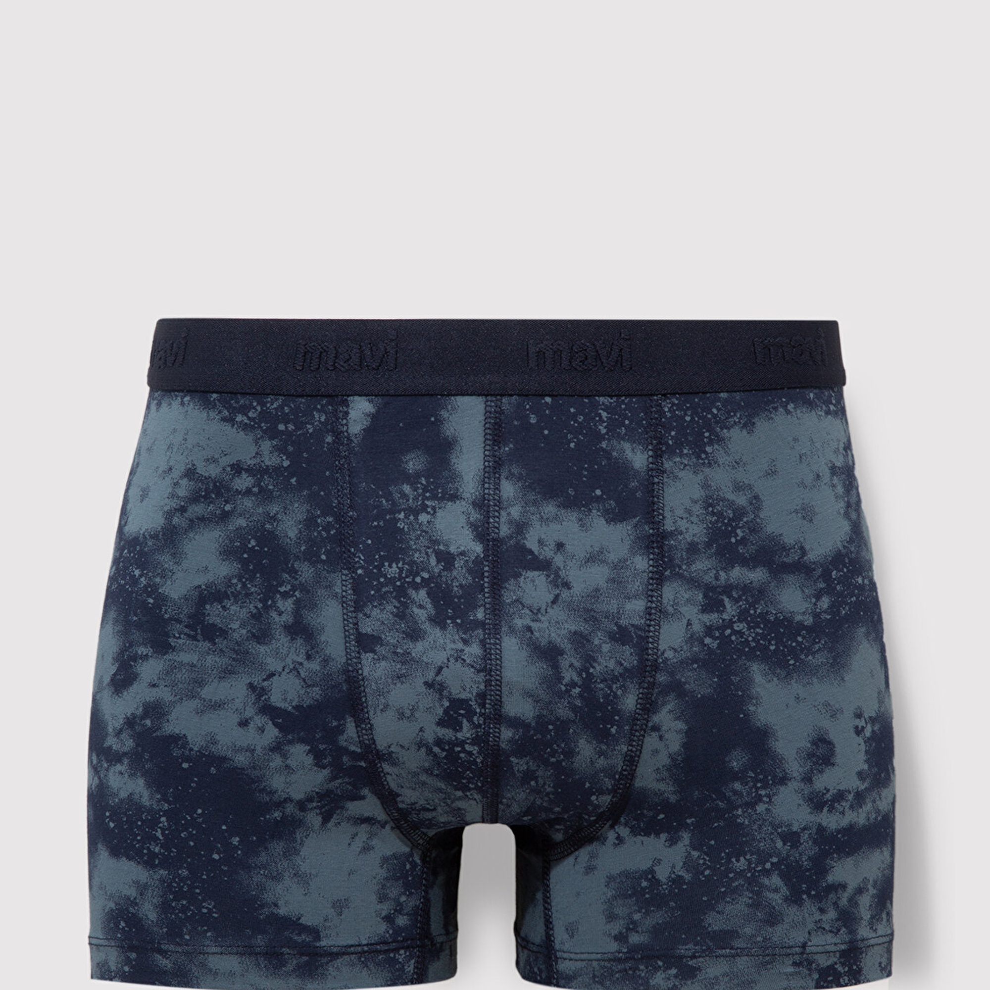 Mavi Batik Desenli Lacivert Boxer 092664-34340