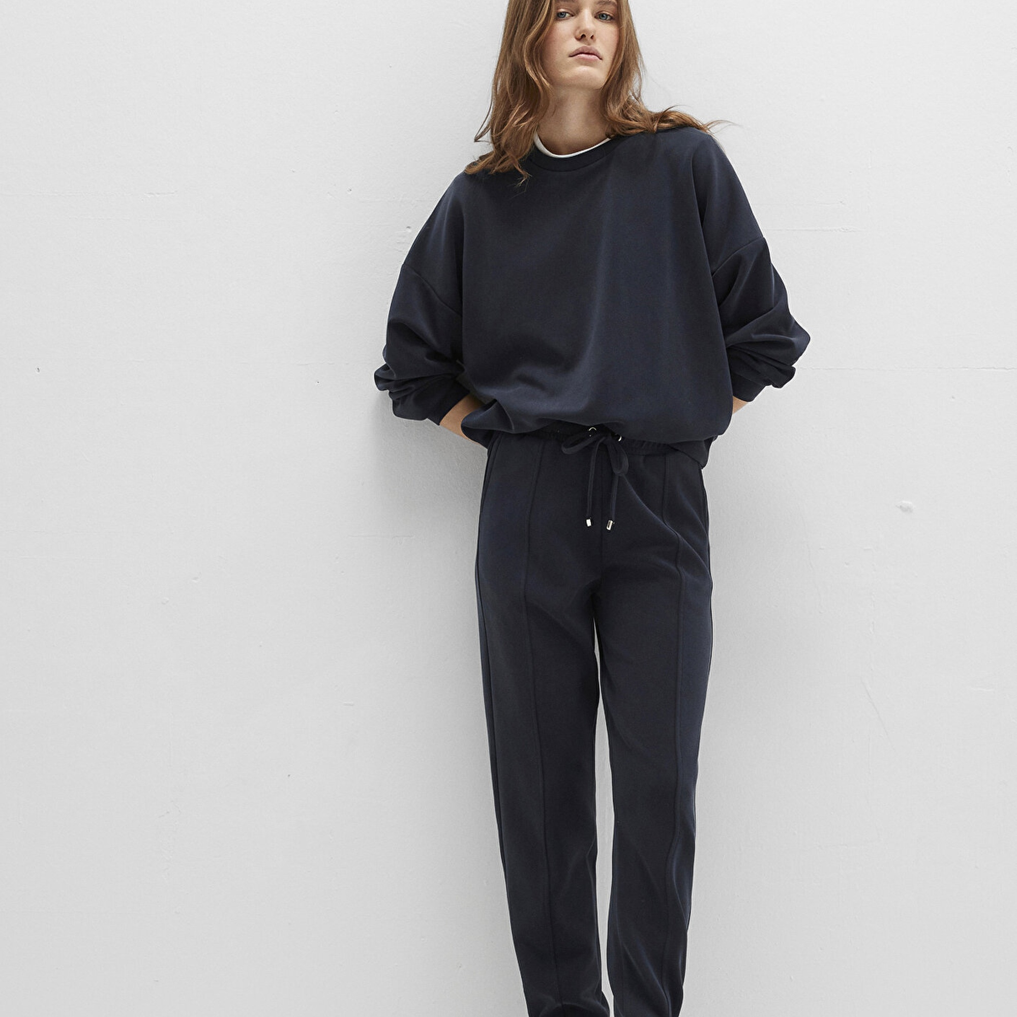 Mavi Lux Touch Siyah Modal Eşofman Altı 1600453-900