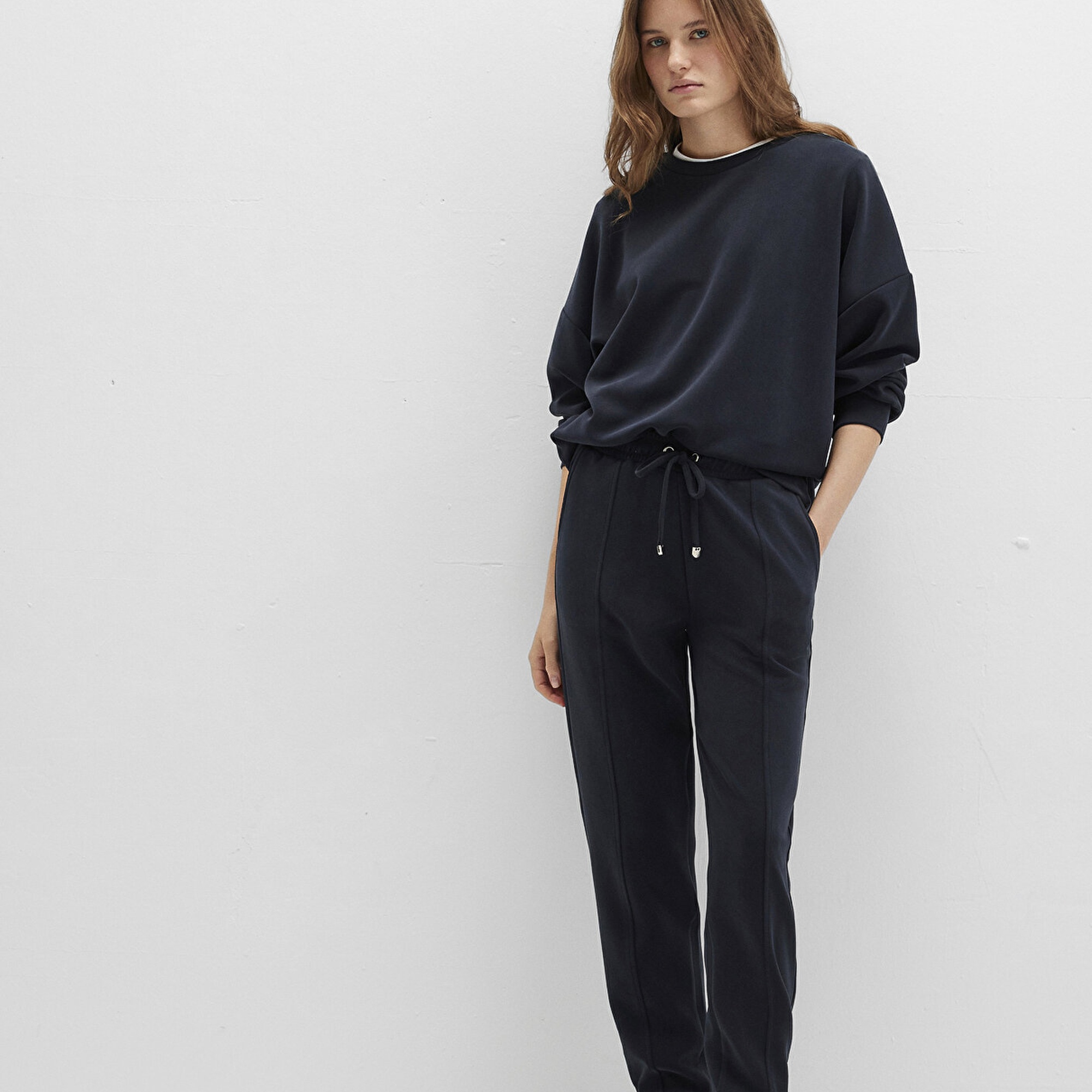 Mavi Lux Touch Siyah Modal Eşofman Altı 1600453-900